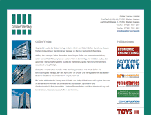 Tablet Screenshot of goeller-verlag.de